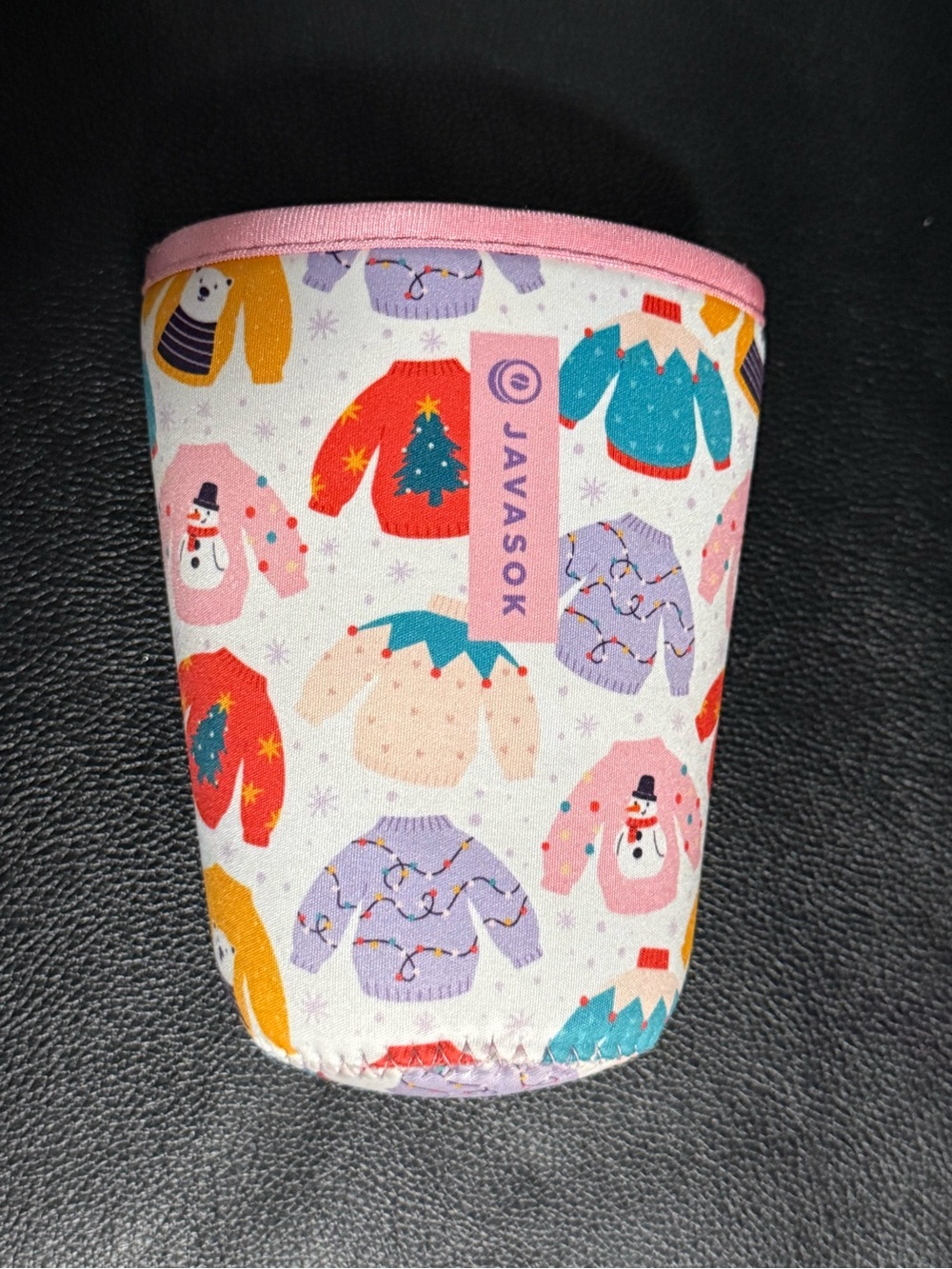 Javasok Sweater Print Cup Sleeve